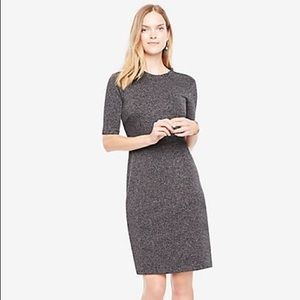 Ann Taylor black tweed sweater dress